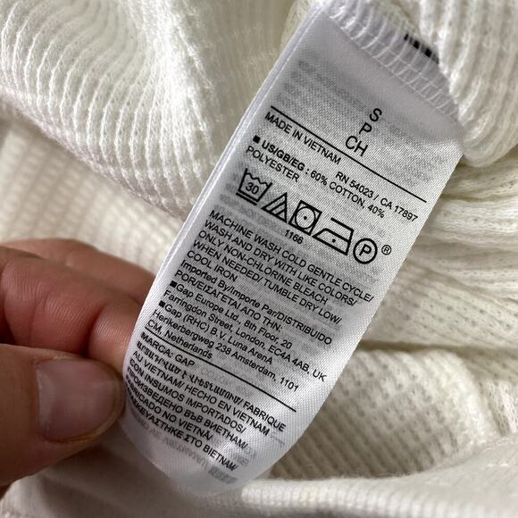 Gap body Womens Linen Blend Drawstring Wide Leg Pants, Cream, S - Picture 5 of 5